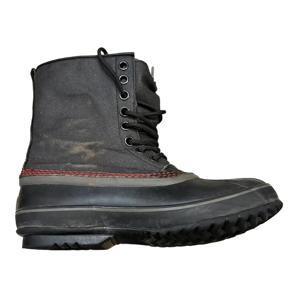 Sorel Men's 1964 Premium T CVS‎ Boot Black/Sail Red 8